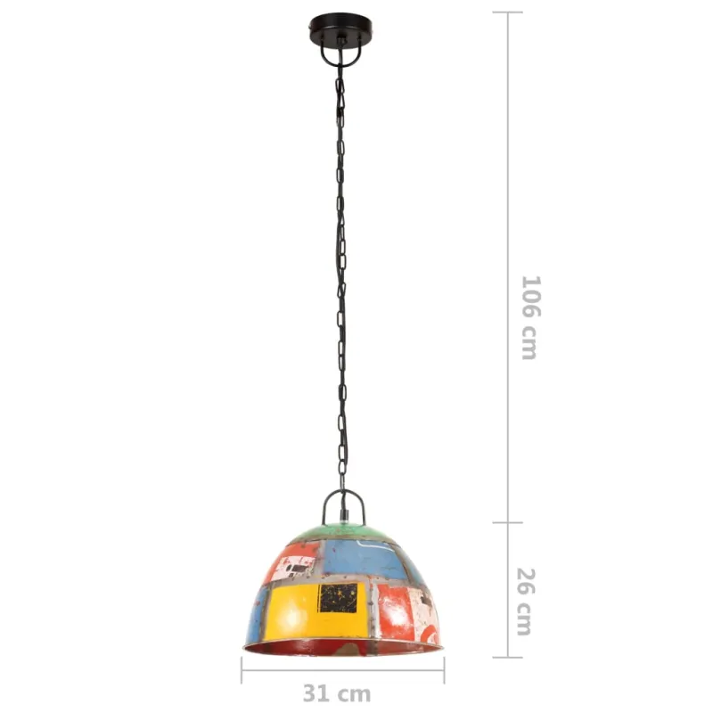 Pakabinamas šviestuvas, įvairių spalvų, 31cm, 25W, apskritas