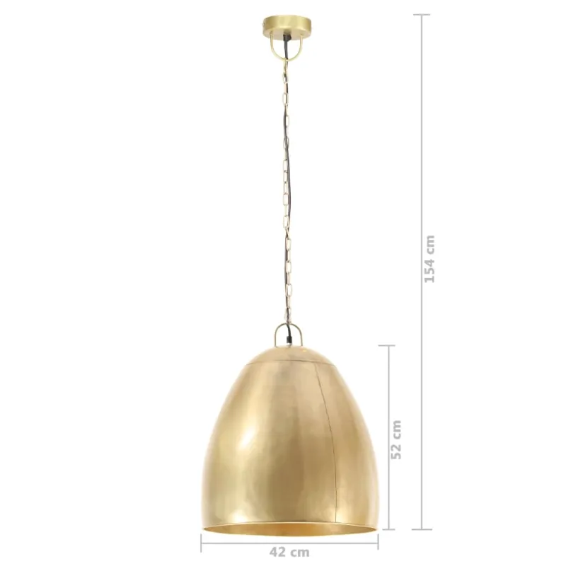 Pakabinamas šviestuvas, žalvario, 42cm, 25W, apskritas, E27