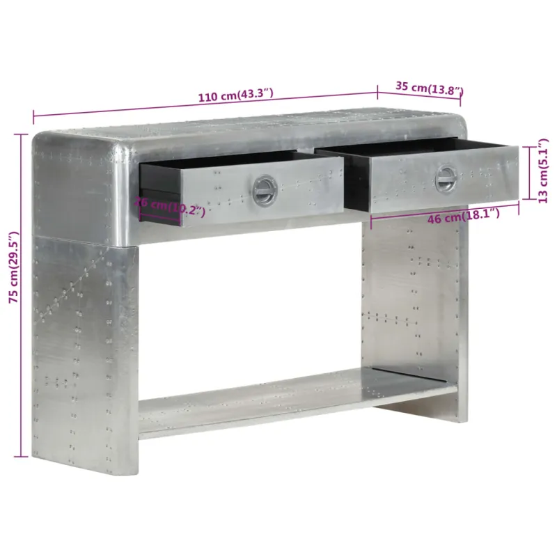 Aviatoriaus indauja 110x35x75 cm, metalinė