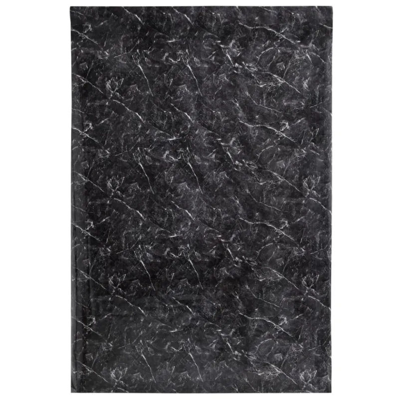 Baldų lipdukai, marmuro juodi, 90x500cm, PVC, lipnūs