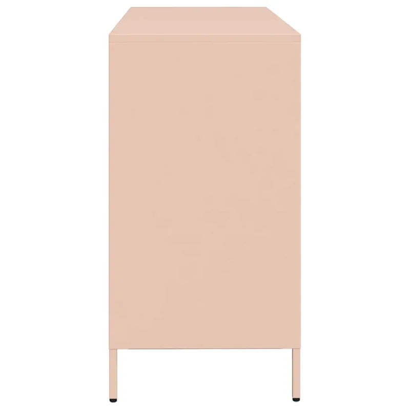 Šoninė spintelė, rožinė, 135x39x73,5cm, plienas