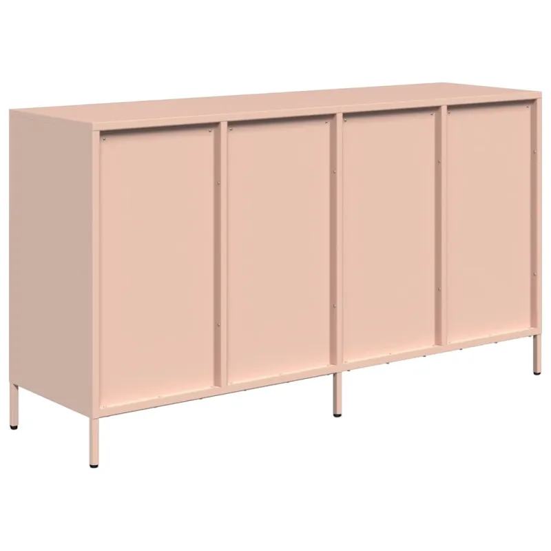 Šoninė spintelė, rožinė, 135x39x73,5cm, plienas