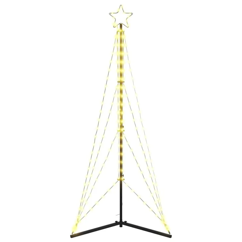 LED Kalėdų eglutė 363 LEDs Šilta Balta 182 cm