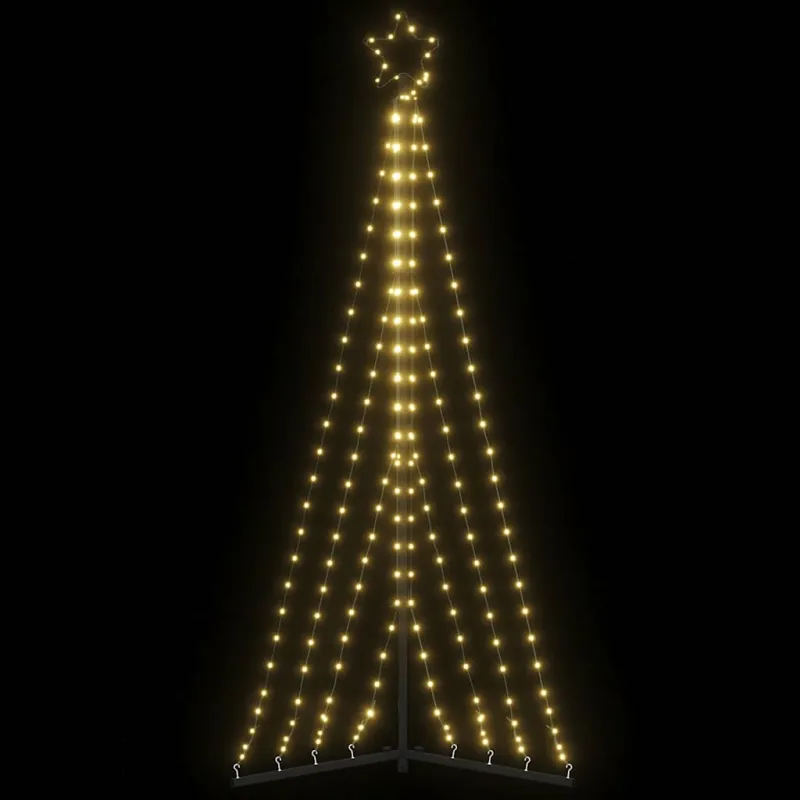 LED Kalėdų eglutė 339 LED Šiltai Balta 182 cm