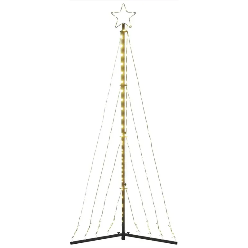LED Kalėdų eglutė 339 LED Šiltai Balta 182 cm