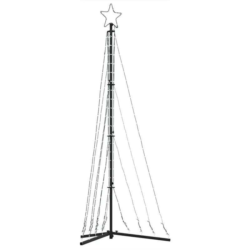 LED Kalėdų eglutė 339 LED Šalta Balta 182 cm