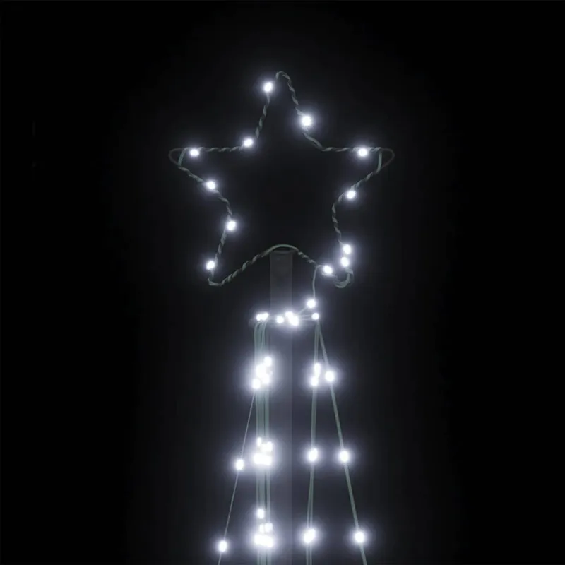 LED Kalėdų eglutė 339 LED Šalta Balta 182 cm