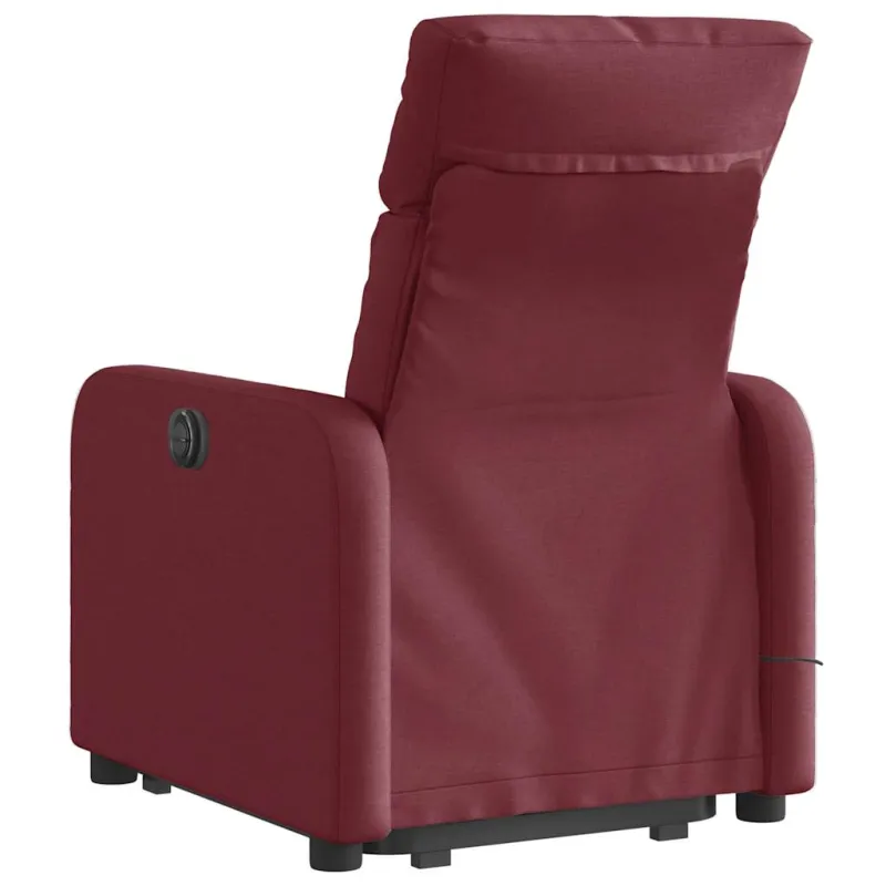 Recliner kėdė vyno raudona medžiaga