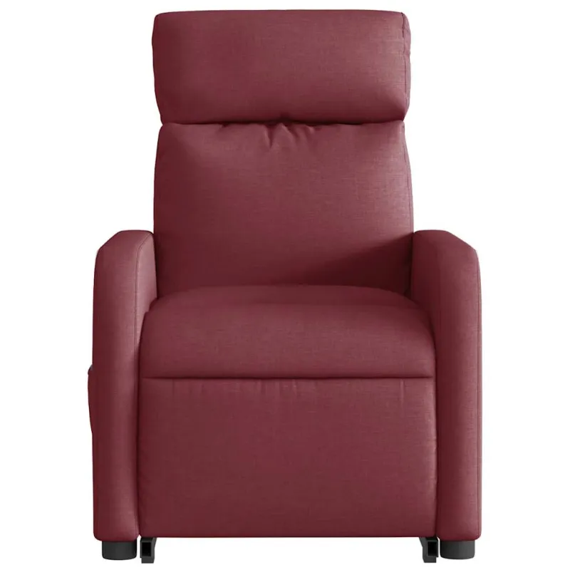 Recliner kėdė vyno raudona medžiaga