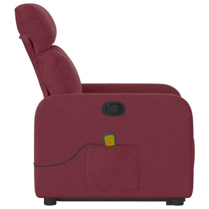 Recliner kėdė vyno raudona medžiaga