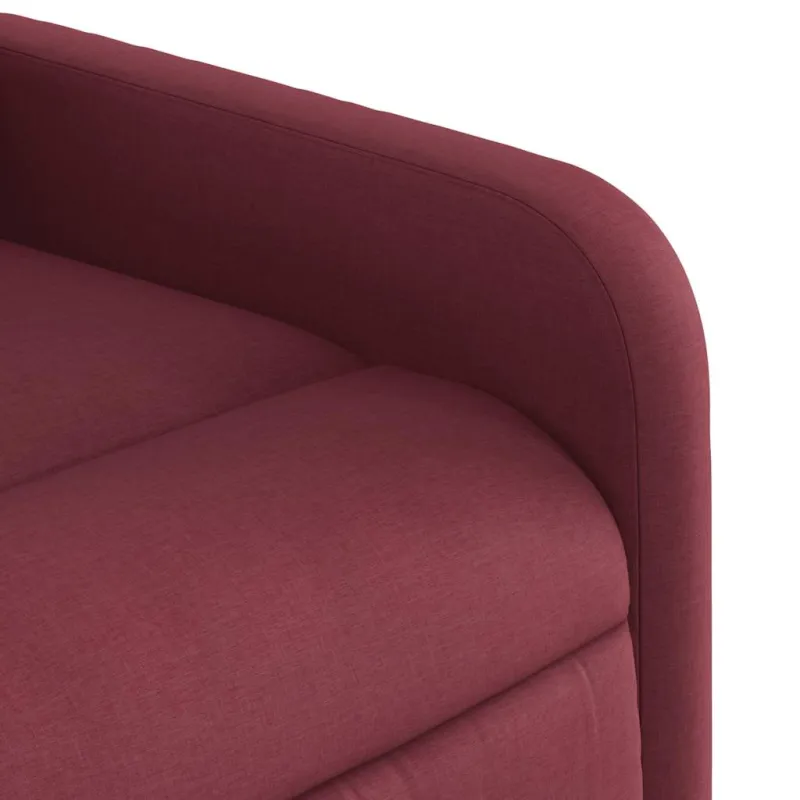 Recliner kėdė vyno raudona medžiaga