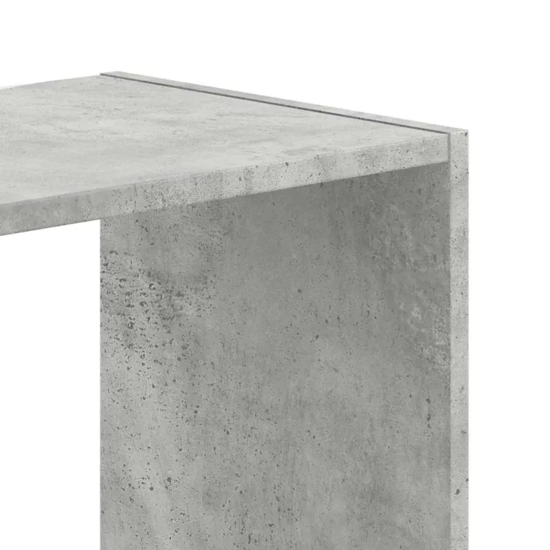 Knygų spinta, betono pilka, 102x32x108cm, apdirbta mediena