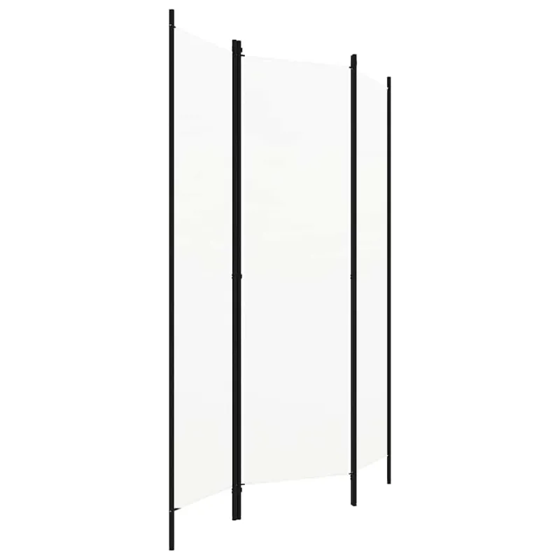 Kambario pertvara, 3 dalių, baltos spalvos, 150x180cm
