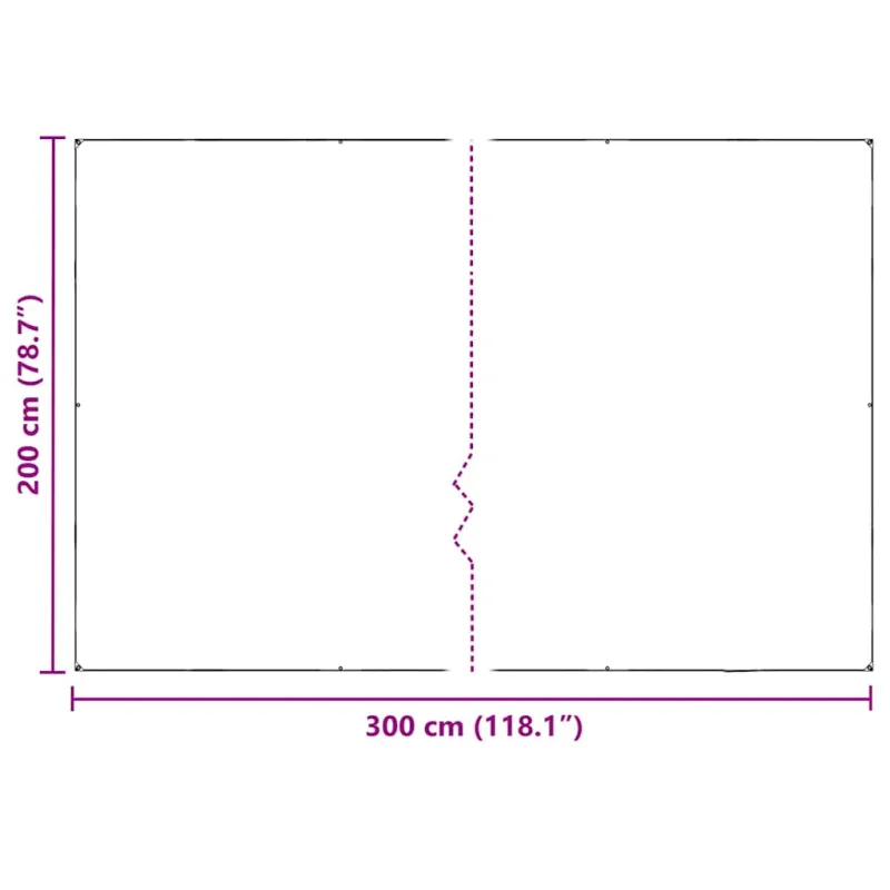 augalų danga su ąselėmis 2x3 m PVC