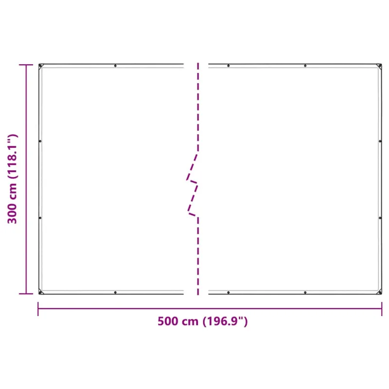 augalų danga su ąselėmis 3x5 m PVC