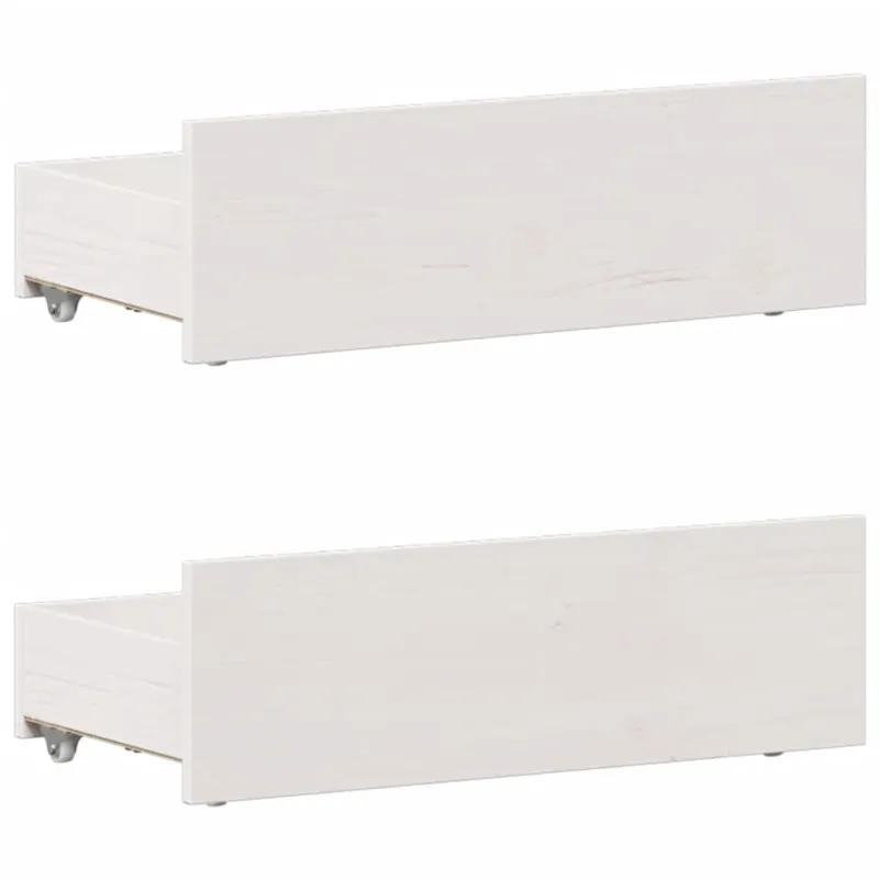 Lovos rėmas be čiužinio su galvūgaliu, baltas, 90x200cm, pušis