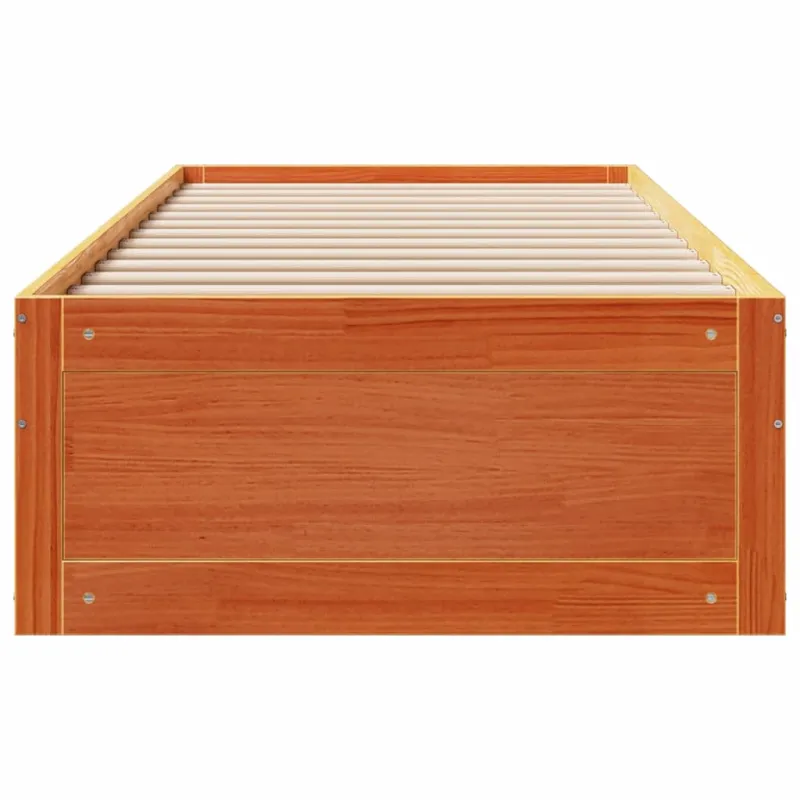 Lovos rėmas be čiužinio su stalčiais, ruda, 100x200cm, pušis