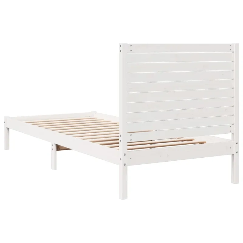 Lovos rėmas be čiužinio, baltas, 90x210cm, mediena, itin ilgas