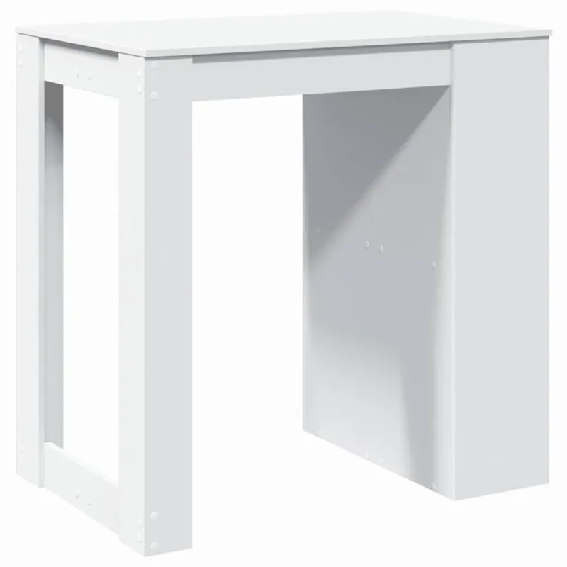 Baro stalas, baltos spalvos, 102x70x103,5cm, apdirbta mediena