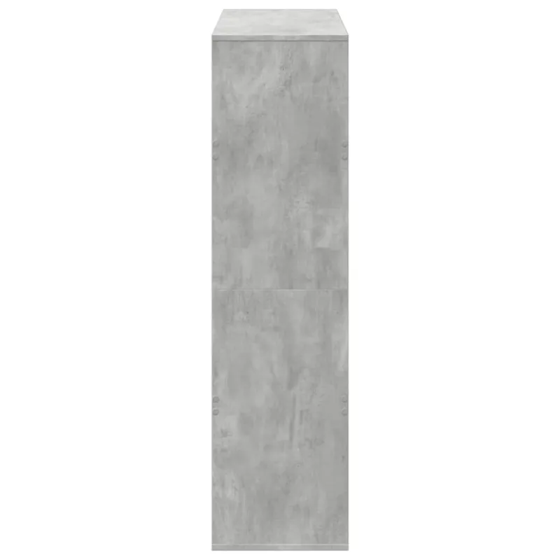 Knygų spinta, betono pilka, 100x33x125,5cm, apdirbta mediena