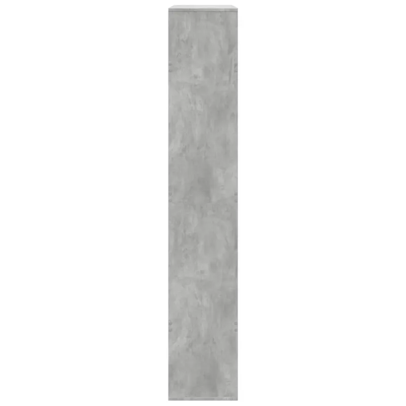 Knygų spinta, betono pilka, 100x33x187,5cm, apdirbta mediena