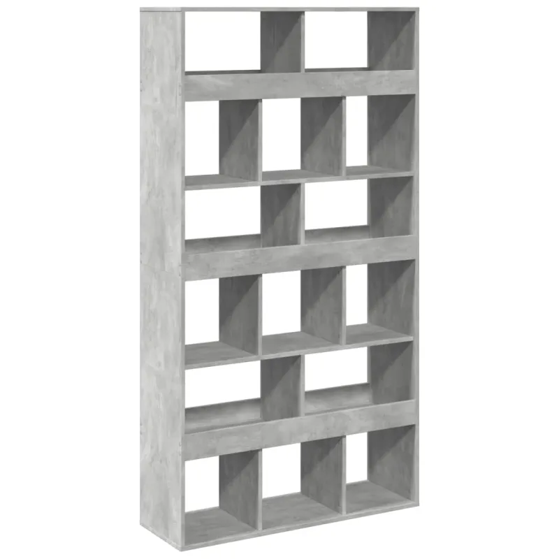 Kambario pertvara, betono pilka, 100x33x187,5cm, mediena