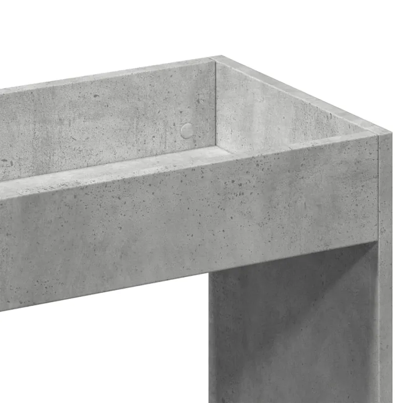 Komoda, betono pilkos spalvos, 63x33x180cm, apdirbta mediena