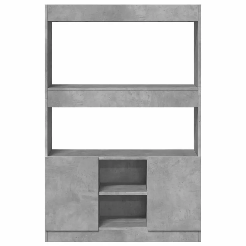 Komoda, betono pilkos spalvos, 92x33x140cm, apdirbta mediena