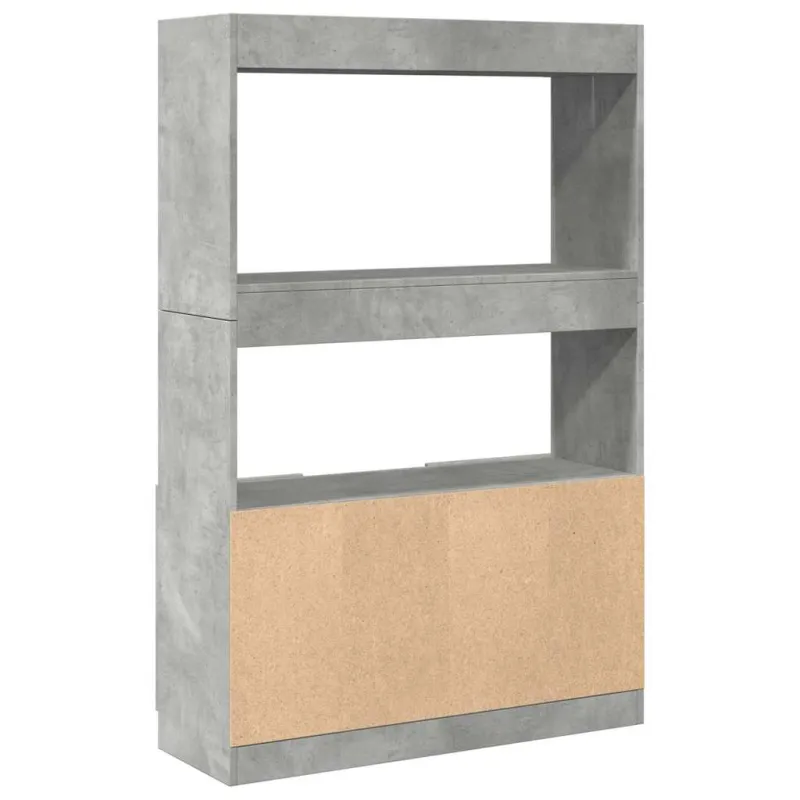 Komoda, betono pilkos spalvos, 92x33x140cm, apdirbta mediena