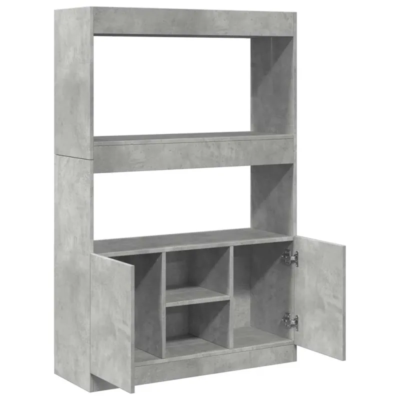 Komoda, betono pilkos spalvos, 92x33x140cm, apdirbta mediena
