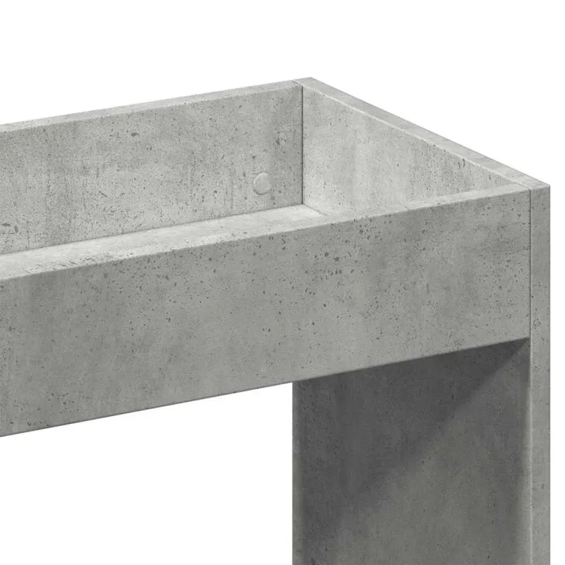 Komoda, betono pilkos spalvos, 92x33x140cm, apdirbta mediena
