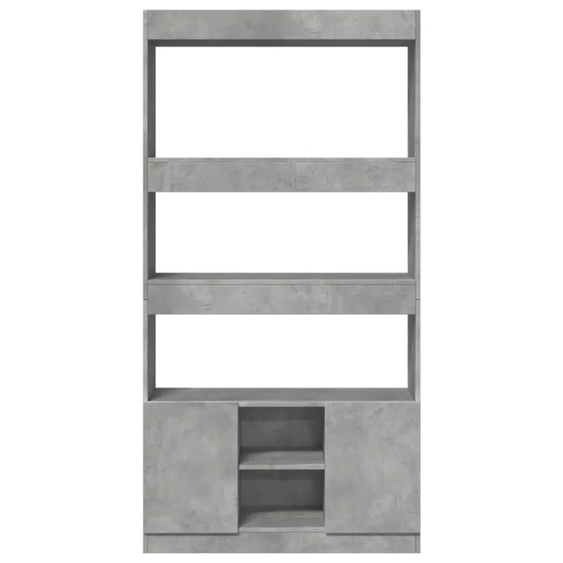 Komoda, betono pilkos spalvos, 92x33x180cm, apdirbta mediena