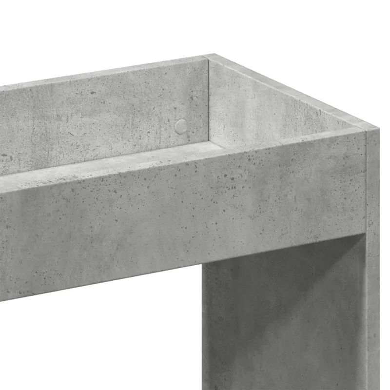 Komoda, betono pilkos spalvos, 92x33x180cm, apdirbta mediena