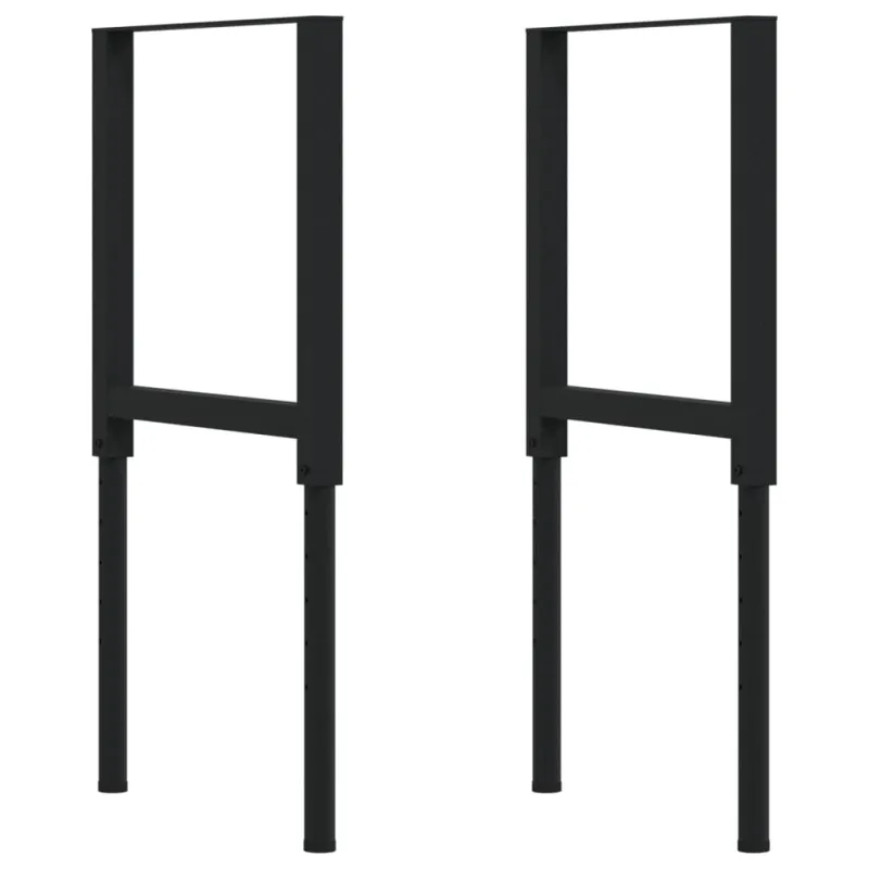 Darbastalis, 100x60x(73-99,5)cm, ąžuolo masyvas, stačiakampis
