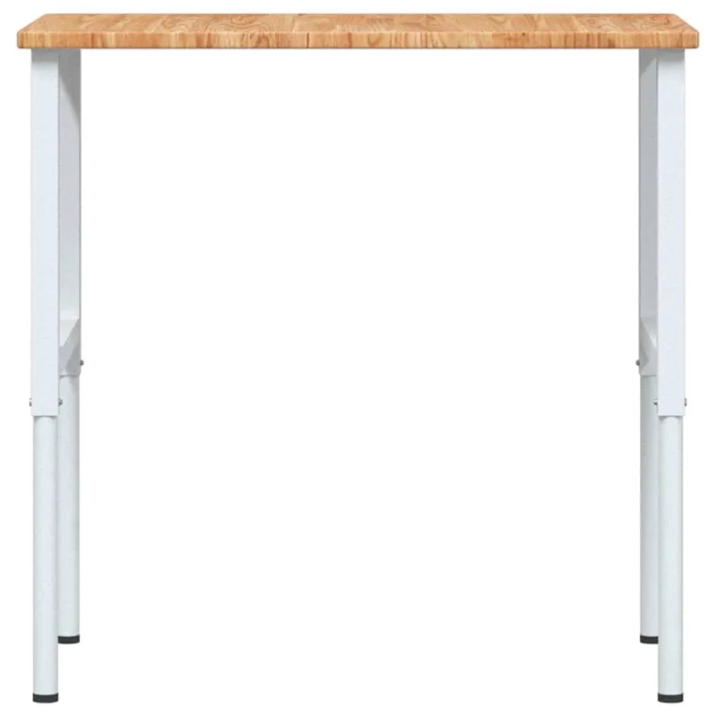 Darbastalis, 100x60x(71,5-98)cm, ąžuolo masyvas, stačiakampis