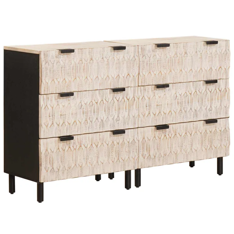 Kabalas 2 pcs Baltos skalbimo apdaila 60 x 33 x 75 cm