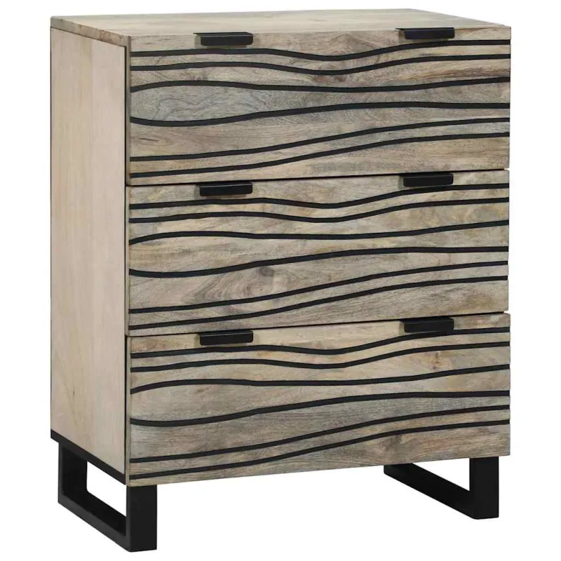 Šoninė spintelė 2 pcs Balta 120 x 33,5 x 75 cm