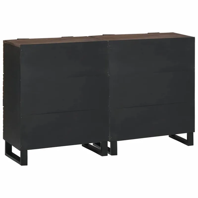 Šoninė spintelė 2 pcs graikinis riešutmedis 120 x 33,5 x 75 cm