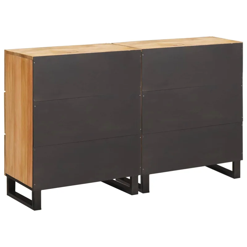 Kabalas 2 pcs Ruda 60 x 33 x 75 cm Kietas mango medis