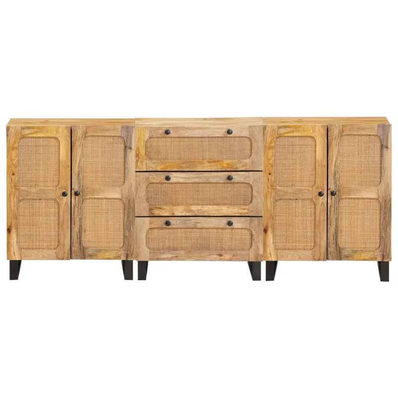 Kabalas 3 pcs Ruda 180 x 33 x 75 cm Kietas mango medis