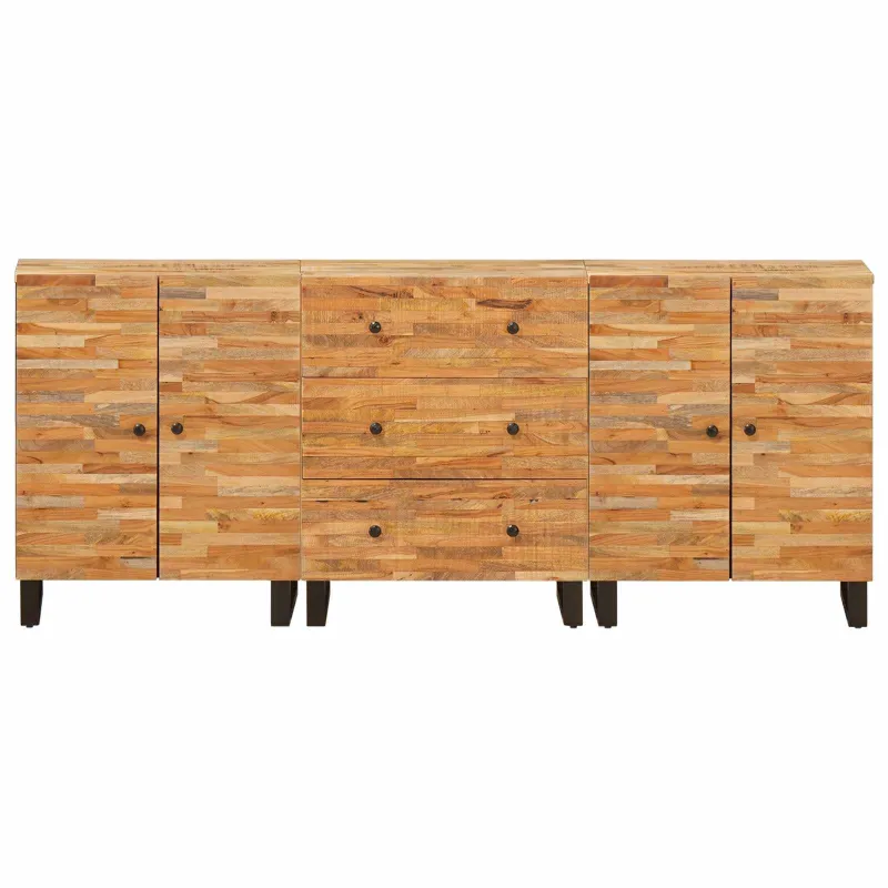 Kabalas 3 pcs Ruda 60 x 33 x 75 cm Kietas mango medis