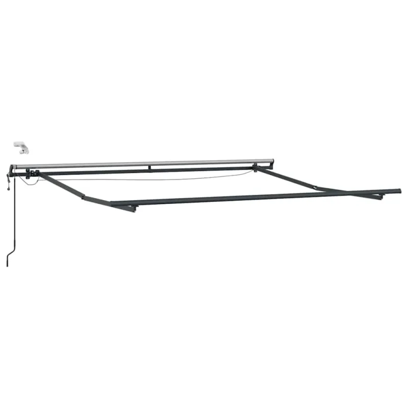 Automatinė ištraukiama markizė su LED, bordo spalvos, 300x250cm
