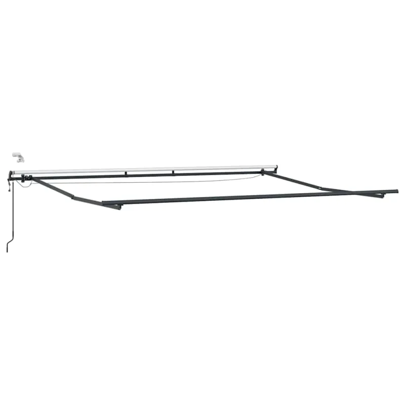 Automatinė ištraukiama markizė su LED, bordo spalvos, 450x300cm