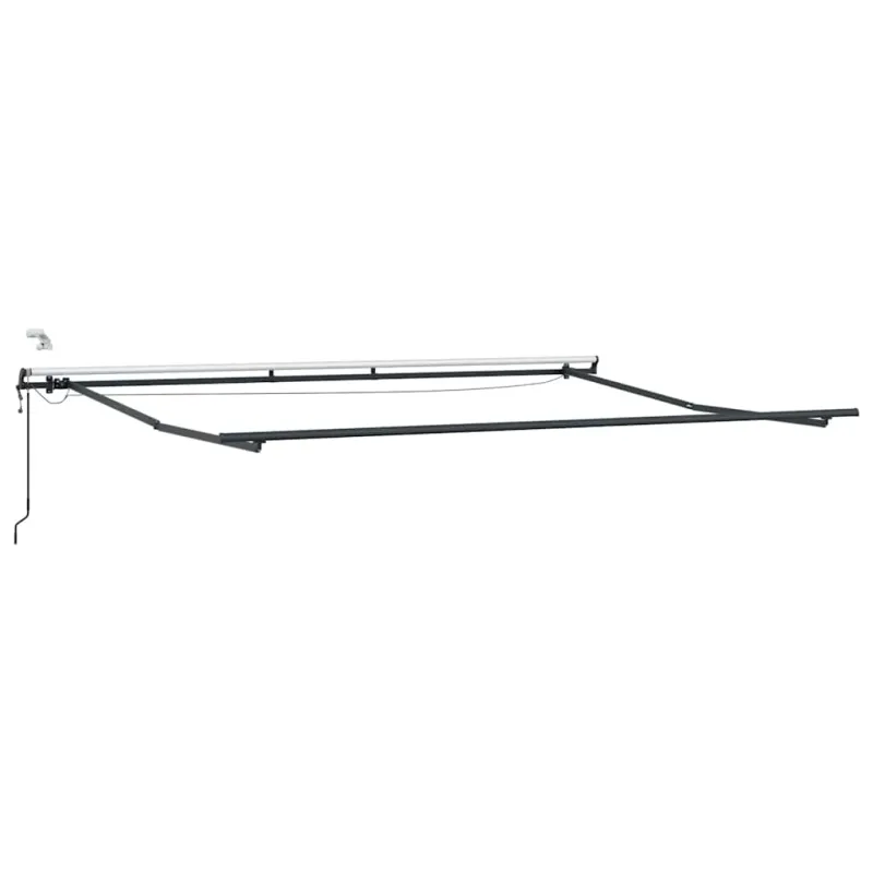 Automatinė ištraukiama markizė su LED, bordo spalvos, 500x300cm