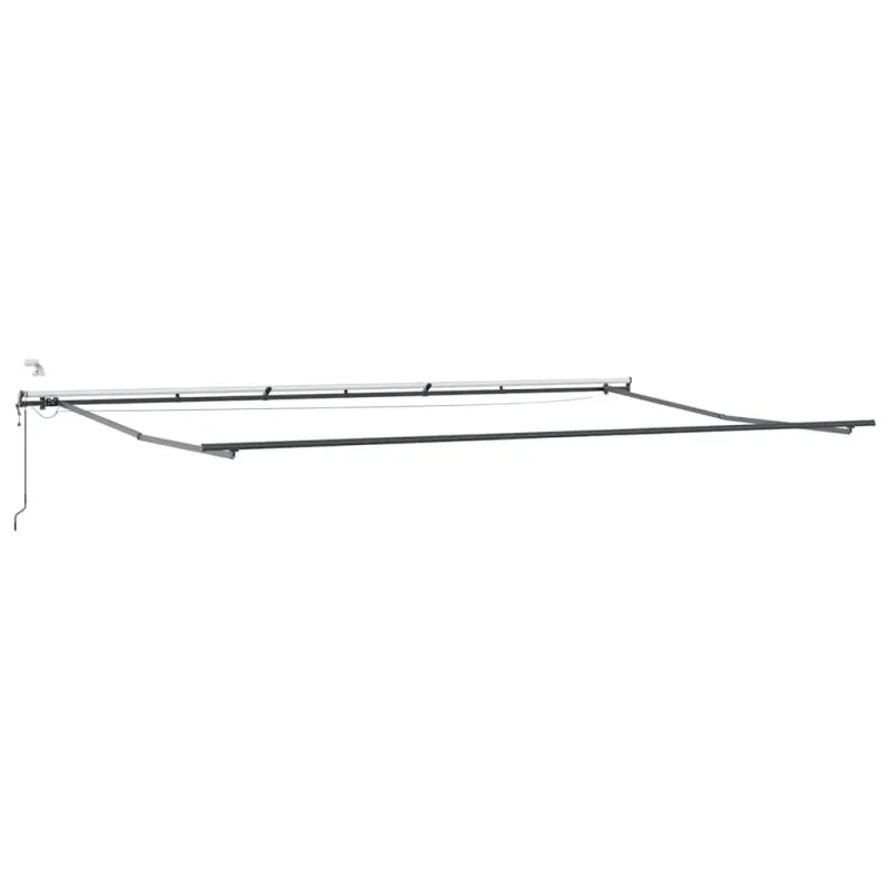 Automatinė ištraukiama markizė su LED, bordo spalvos, 600x300cm