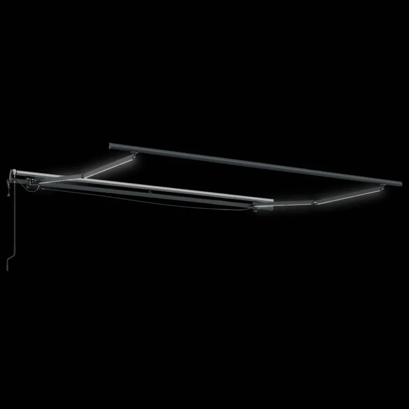 Automatinė ištraukiama markizė su LED, ruda, 300x250cm