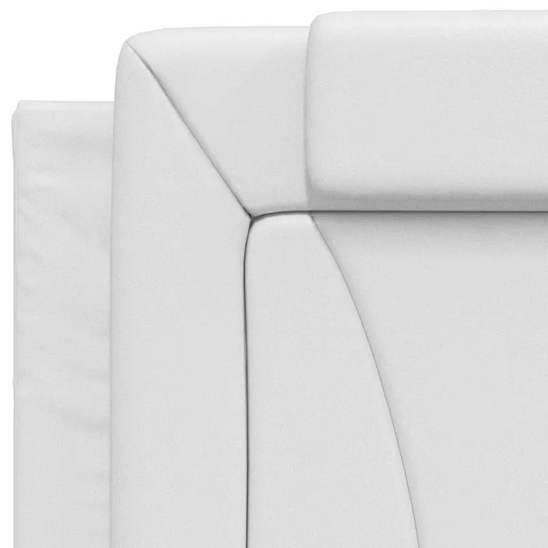 Lovos rėmas, Viana, be čiužinio, baltos, 90x190 cm, dirbtinė oda