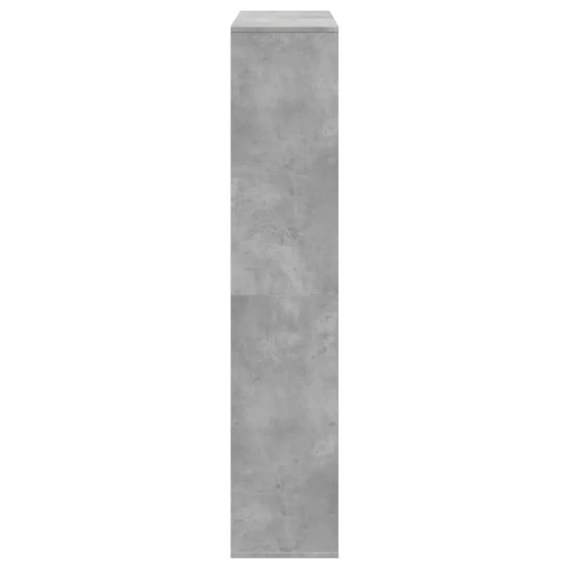 Spintelė knygoms, betono pilkos spalvos, 102x29x143cm, MDP