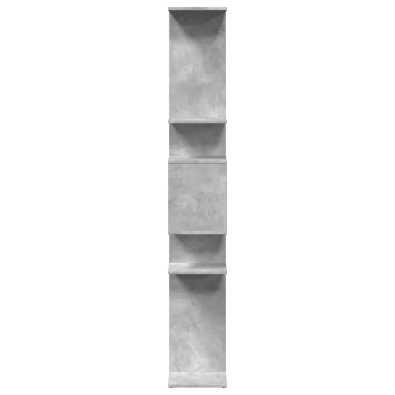 Spintelė knygoms, betono pilkos spalvos, 92x29x188cm, MDP