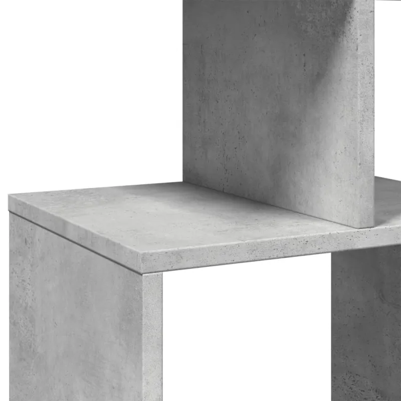 Spintelė knygoms, betono pilkos spalvos, 92x29x188cm, MDP